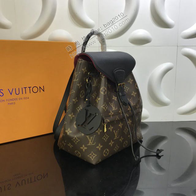 路易威登LV雙肩包 Montsouris雙肩包 lv新款老花後背包  ydh3809